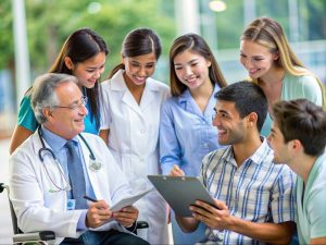 Healthcare professionals practicing cultural competence