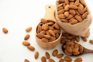 Almonds rich in healthy fats and vitamin E