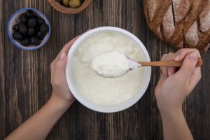 Greek yogurt with probiotics for gut health