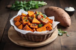 Sweet potatoes with fiber and beta-carotene