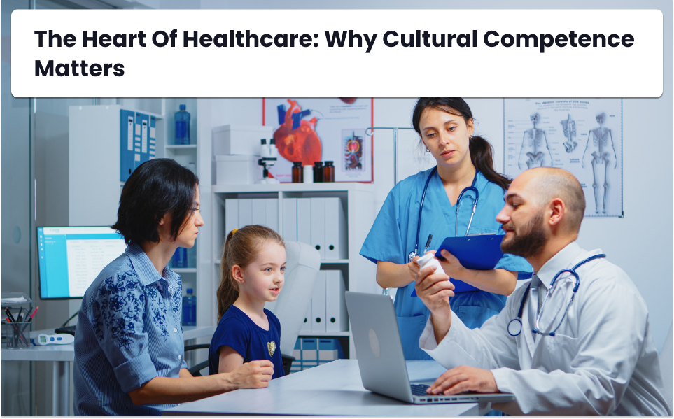 Healthcare professionals practicing cultural competence