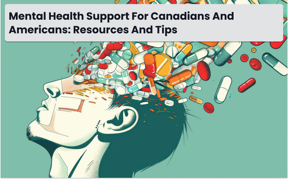 Mental health resources in Canada and the U.S.