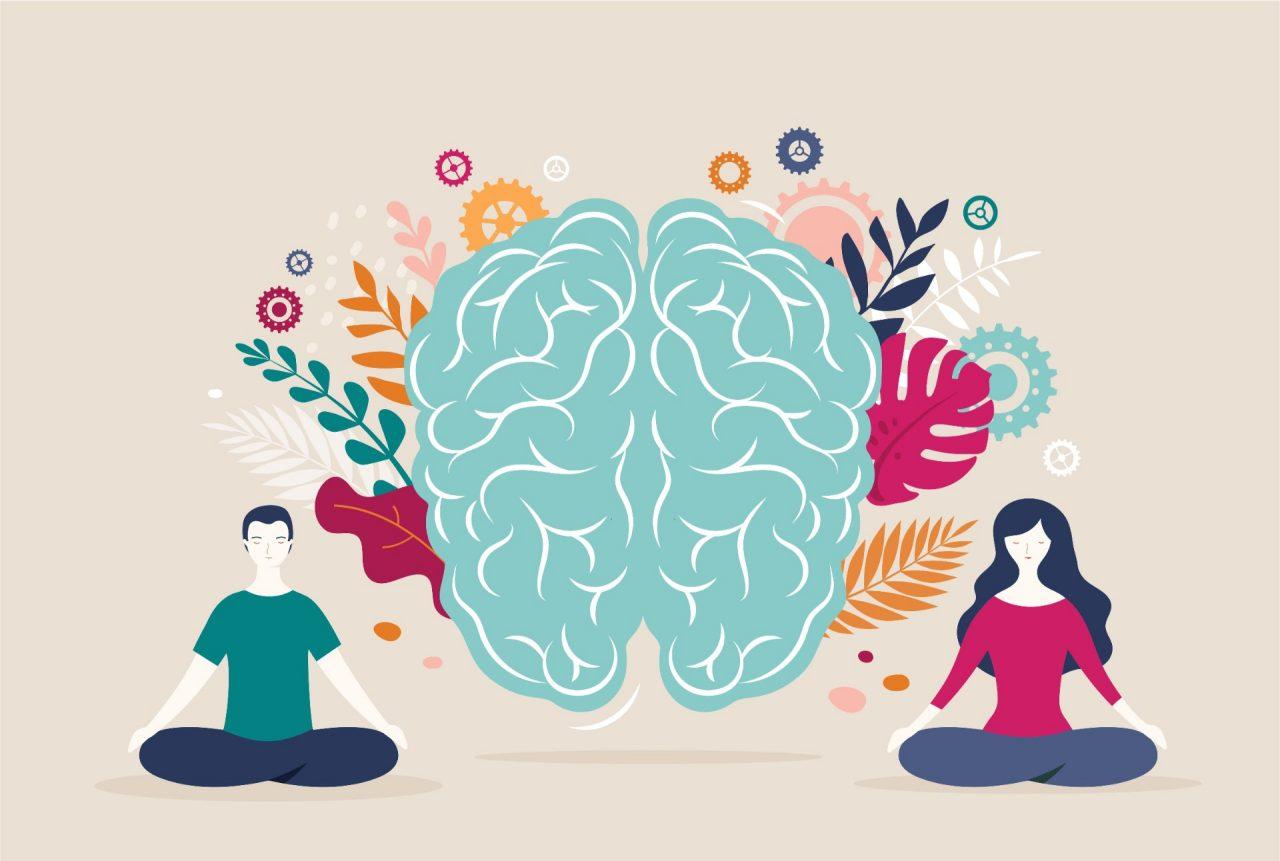 Mental wellness and mindfulness concept