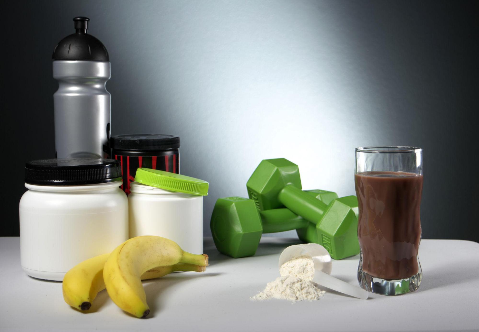 Protein powder and fitness supplements
